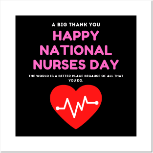 Happy National Nurses Day Shirt Posters and Art